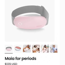 Maia Period Wearable Pain Relief Belt - Pink & Gray