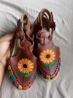Girl Leather Huaraches