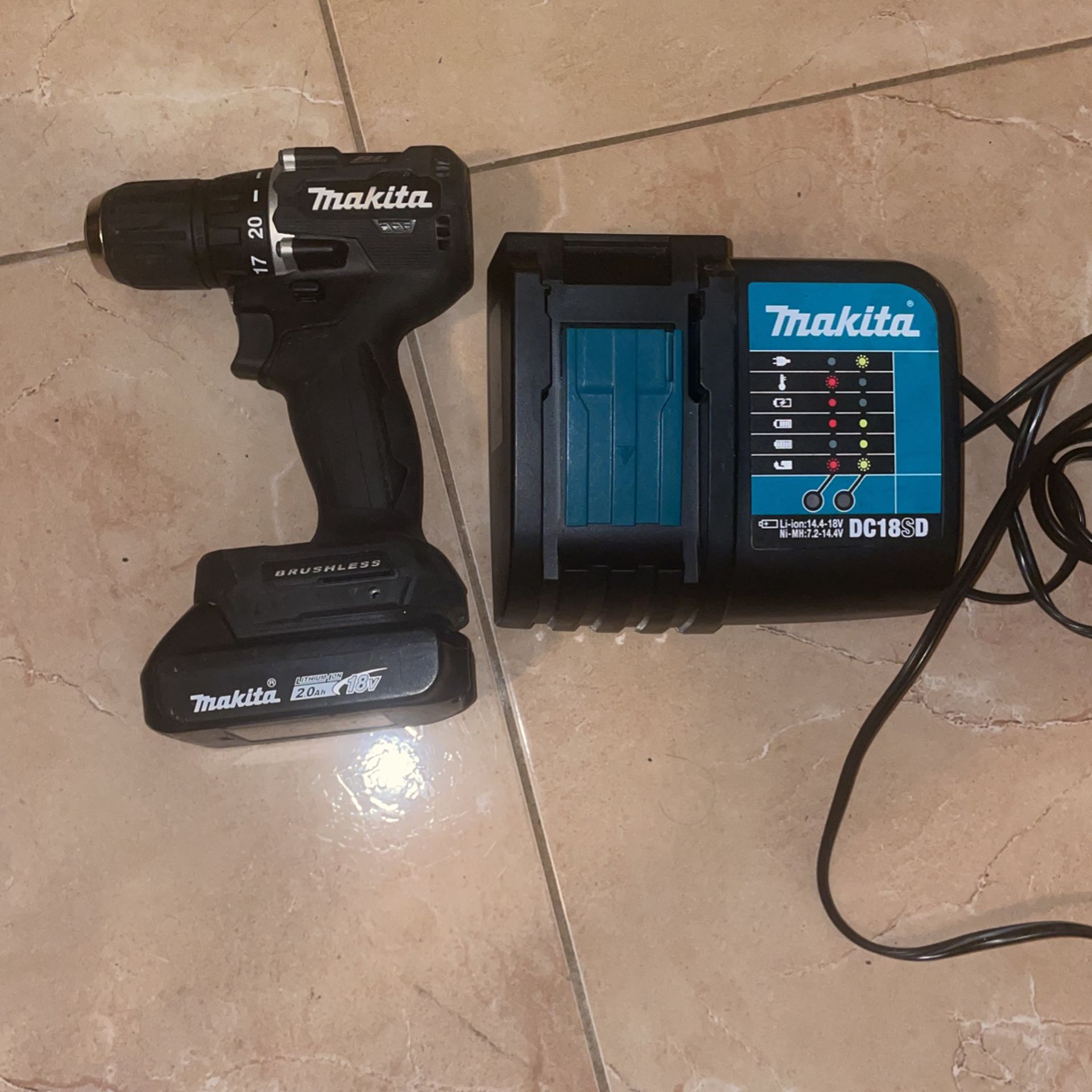 Makita XFD15 Compact Drill With Battery 18V Brushless