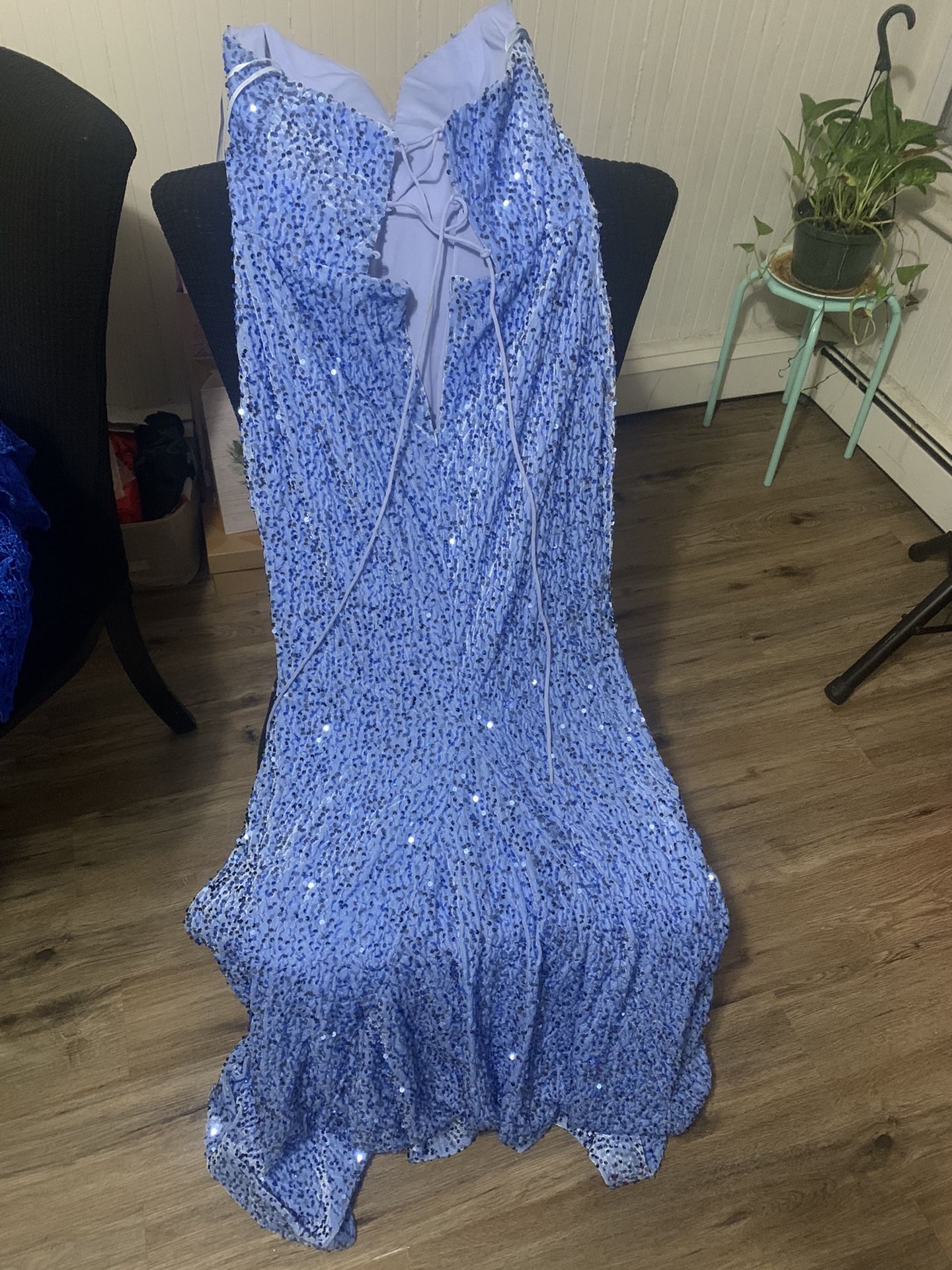 Light Blue Mermaid Dress