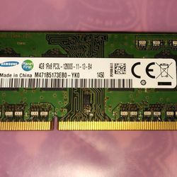 Samsung 4Gb 1RX8 PC3L-12800S 204 PIN RAM