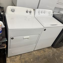Used Whirlpool Washer and Gas Dryer Top Load 
