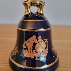 Limoges Cobalt Blue & Gold Bell