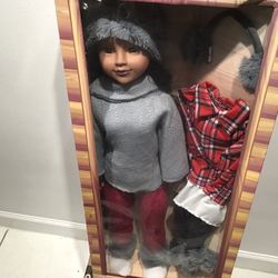 Beautiful Collectible Doll, Large 34”