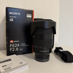 Sony 24-70mm 2.8 G Master lens