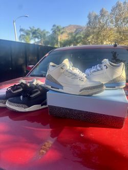 Jordan 3 Unc and Black Cement’s
