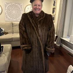 Fur Coat And Hat Antique Princess Worn 