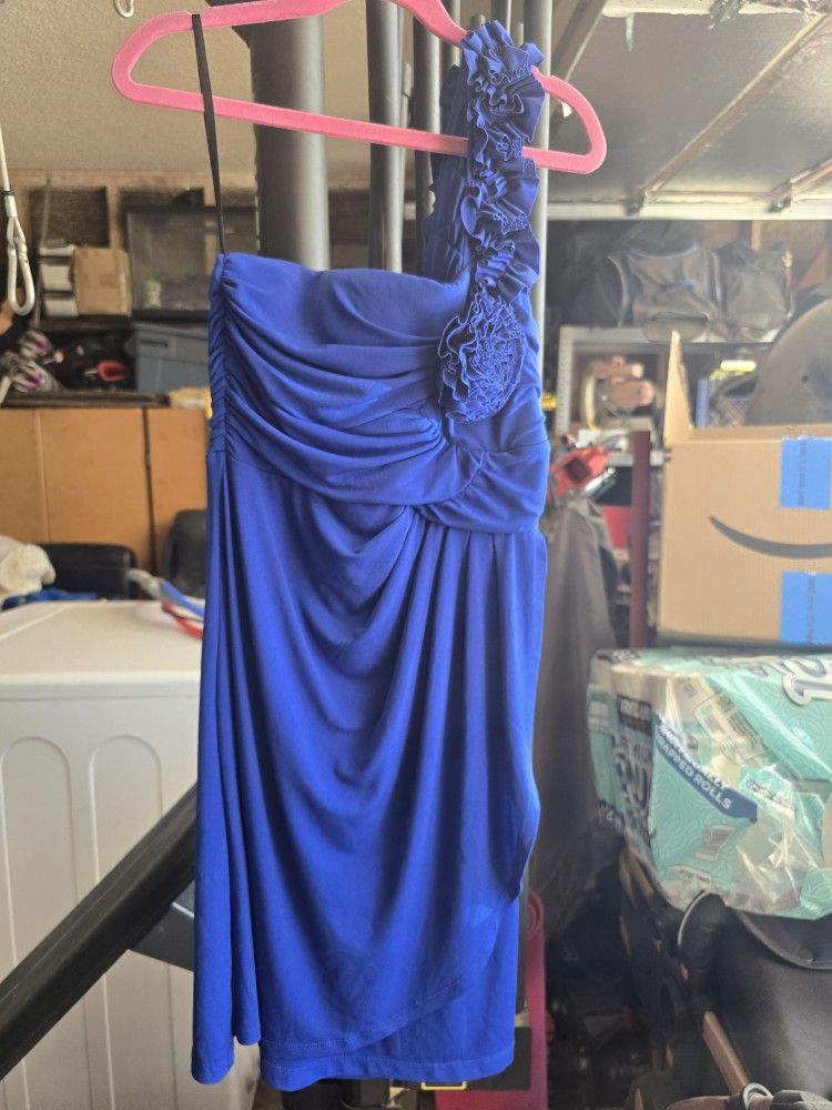 Semi Forman Blue Dress $30 Obo