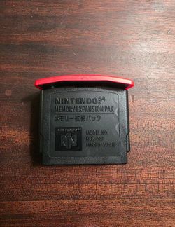 Orginal Authentic Expansion Pak Nintendo 64 N64 Video Game Accessory