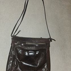 Leather Bux Genuine Leather Crossbody Bag – Excellent Condition