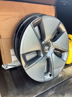 Tesla hub caps 4-sale