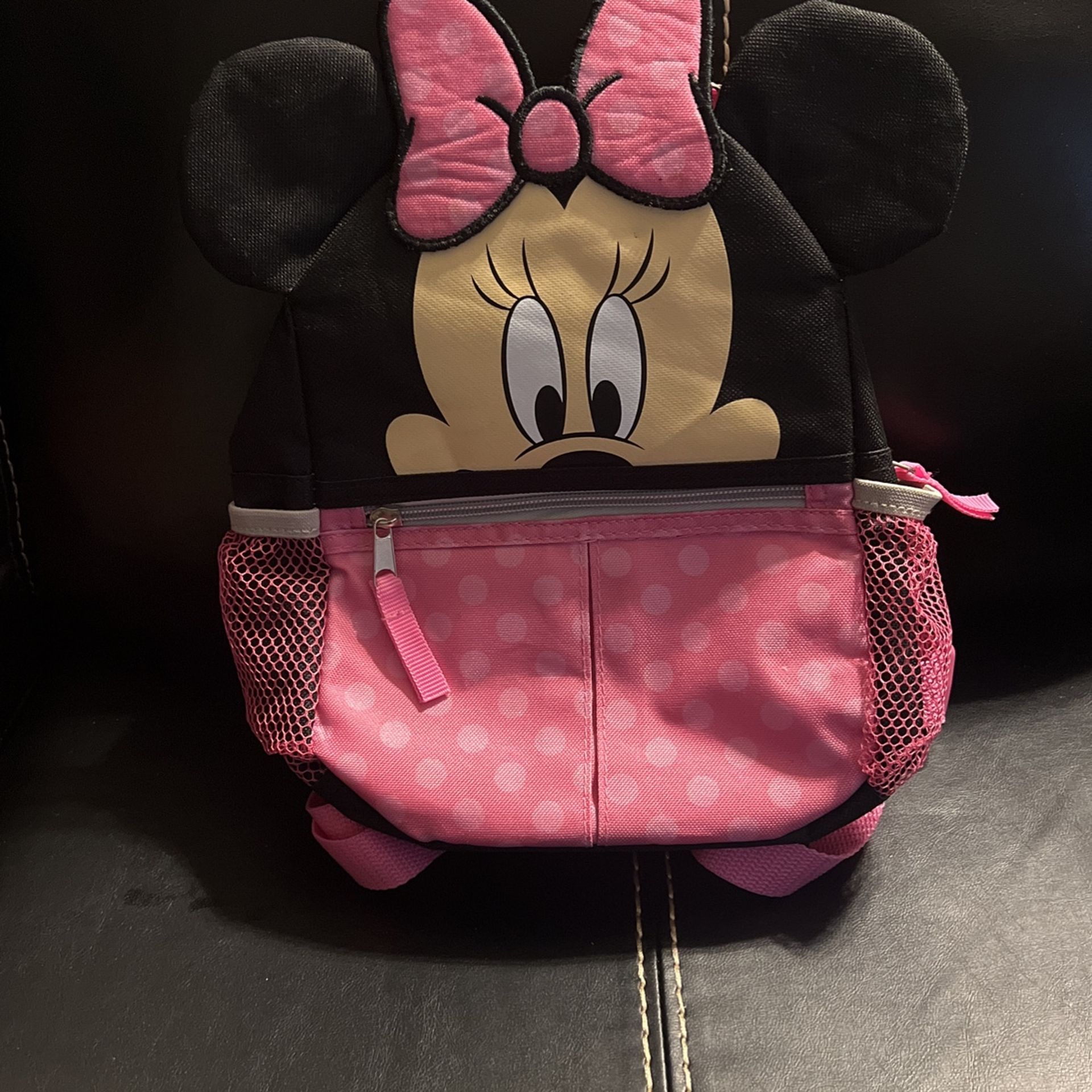 Disney Minnie Mouse 10" Harness Backpack - black pink, one size (no leash) 