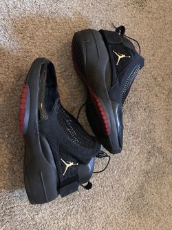 2004 Nike Air Jordan XIX 19 OG Bred Black Varsity Red Size 10 Retro Basketball Shoes