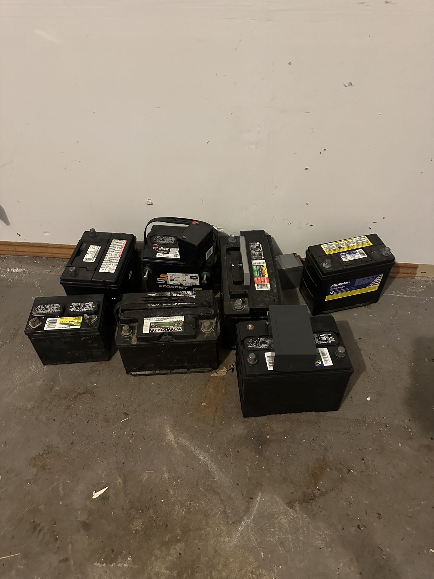 Misc Car Batteries $150 All. Some Not Working.