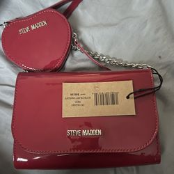 Red steve madden bag