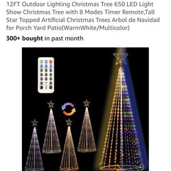 LED Yard Christmas Tree New In Box 12’