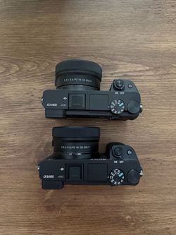 Sony Alpha a6400 Mirrorless Camera with 16-50mm Lens – Lot of 2