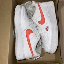 nike youth air forces in red. 