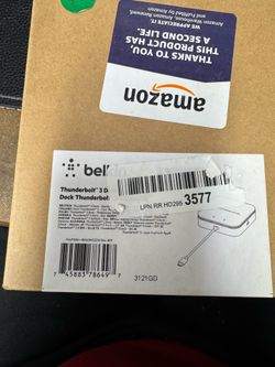 Belkin thunderbolt 3 dock core with thunderbolt 3 cable usb-c hub 7 in 1