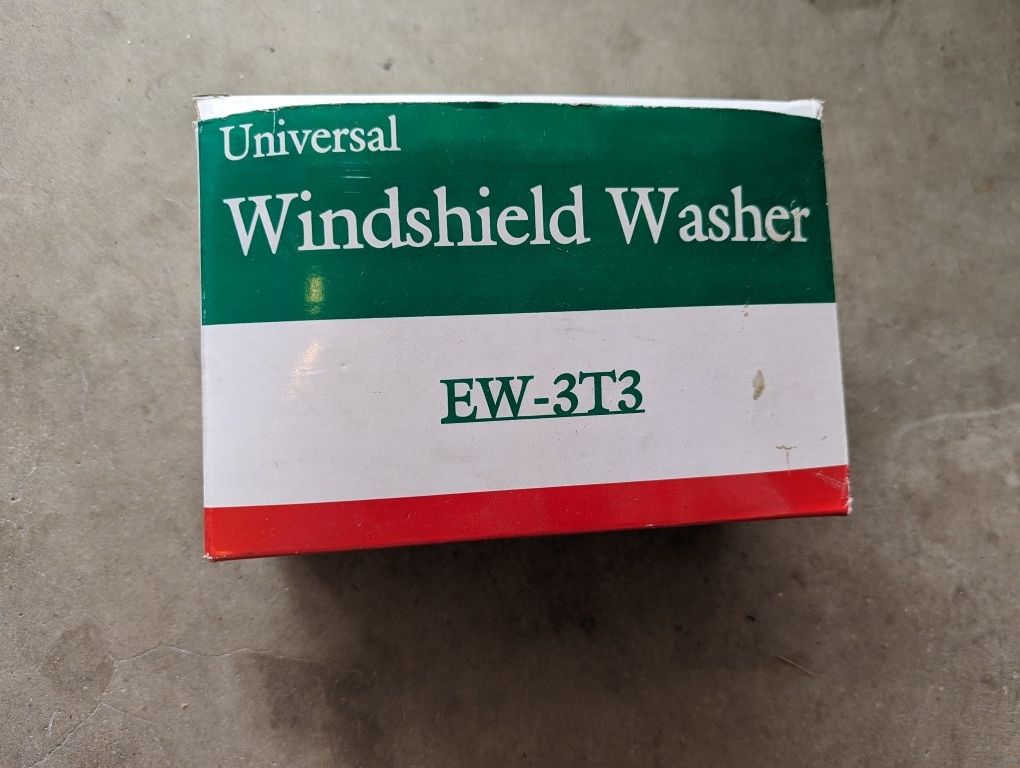 New Universal Electric Windshield Washer Complete Kit EW-3T3 12 V