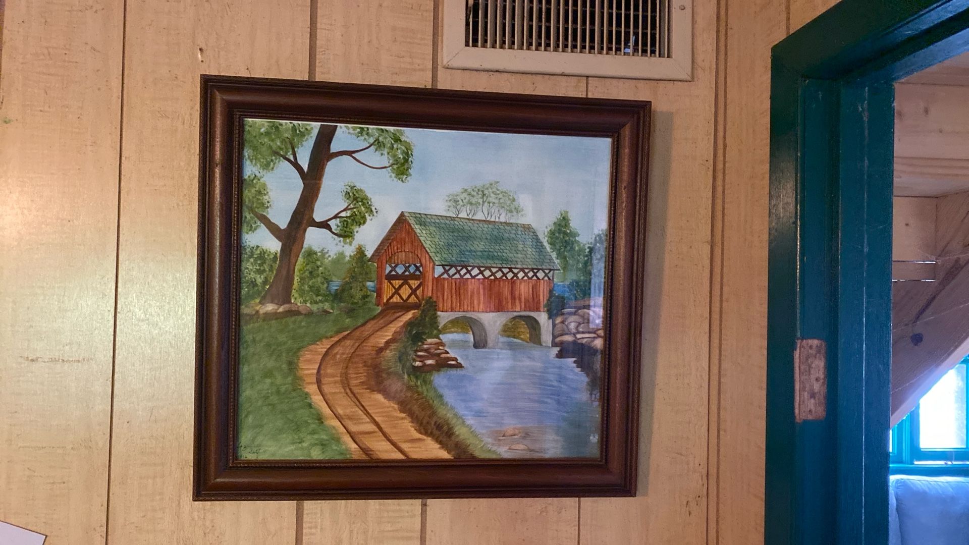 Vintage Folk Art Water Color