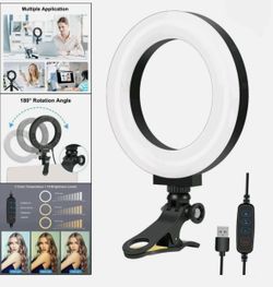 LED Ring Light Clip On For Live Streaming