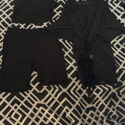 Fashion Nova 3pc Shorts Set Size Medium 