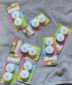 Brand New Rainbow Colored T Light Candles. Fire Free