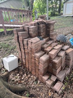 small red clay bricks/pavers