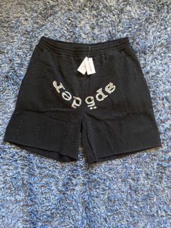Sp5der Shorts Men’s Size L Rhinestone Web Graphic Sweat Shorts