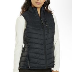 MARIKA CLIMB WATER REPELLENT PUFFER VEST IN BLACK-M