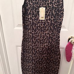 Michael Kors Leopard Print Dress – Size M (New w/ Tags)