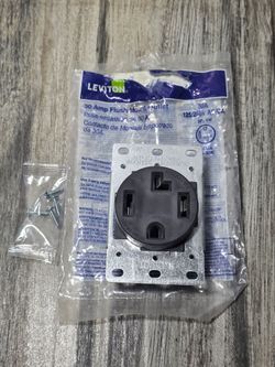Leviton 4-Wire, 30-Amp, 250V Flush Mount Dryer Receptacle, 278-S00