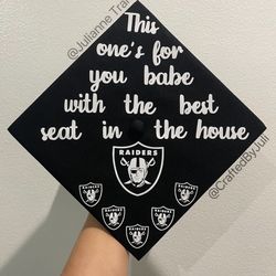 Personalize Graduation Cap Topper / Permanent Cap Topper
