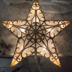 Tree Topper Gold Star 