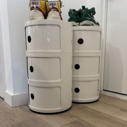 2x Kartell Componibili Classic (White)