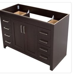 Westcourt 48 in. Bath Vanity Cabinet In Chocolate