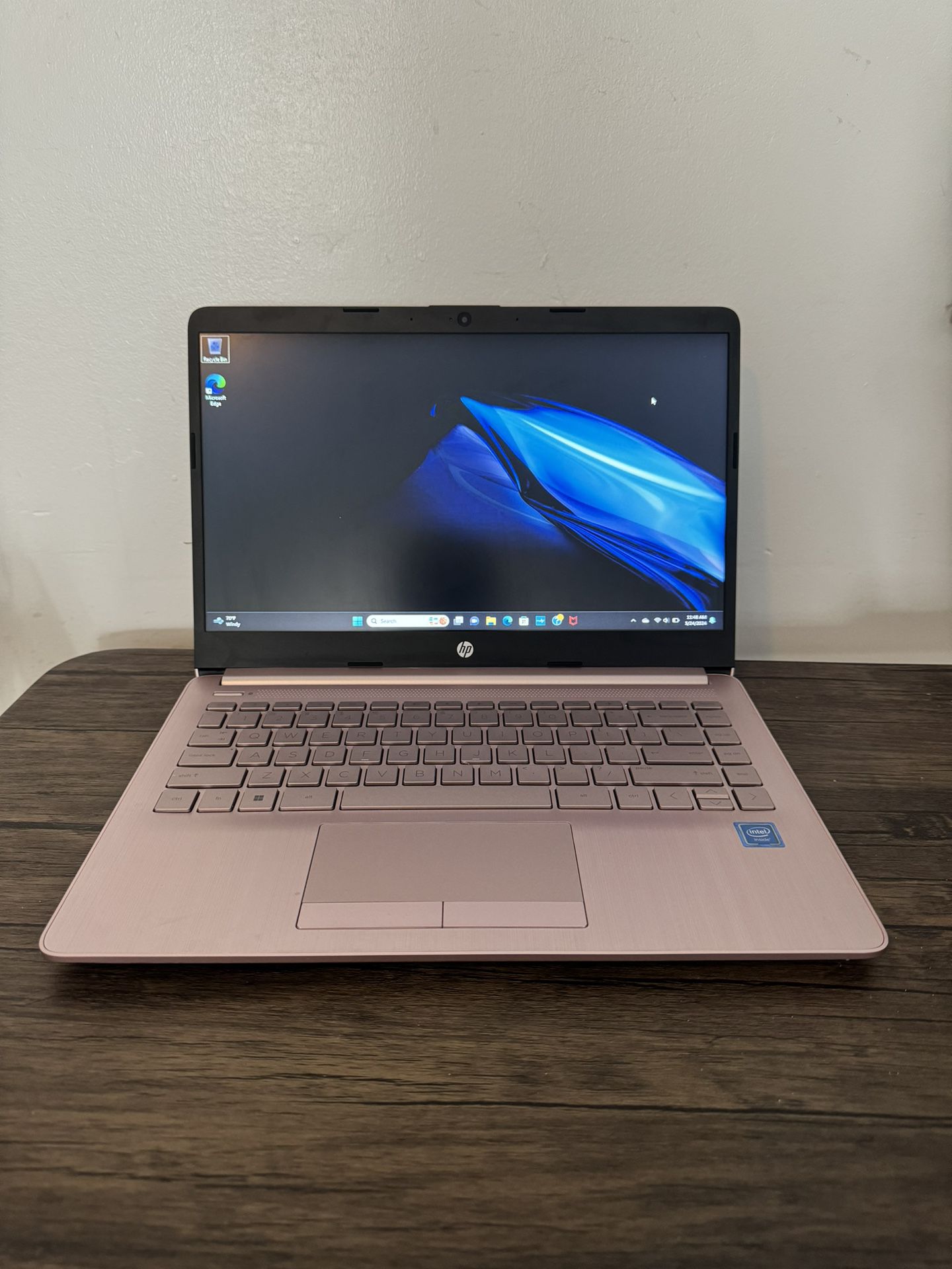 Hp Pink Laptop Window 11 With Changer 