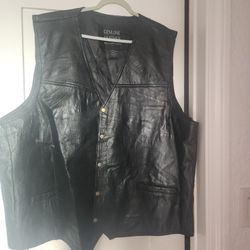Genuine Leather Vest  Sixe 5X