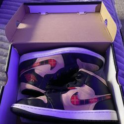 Air Jordan 1 Mid SE (Tartan Swoosh)