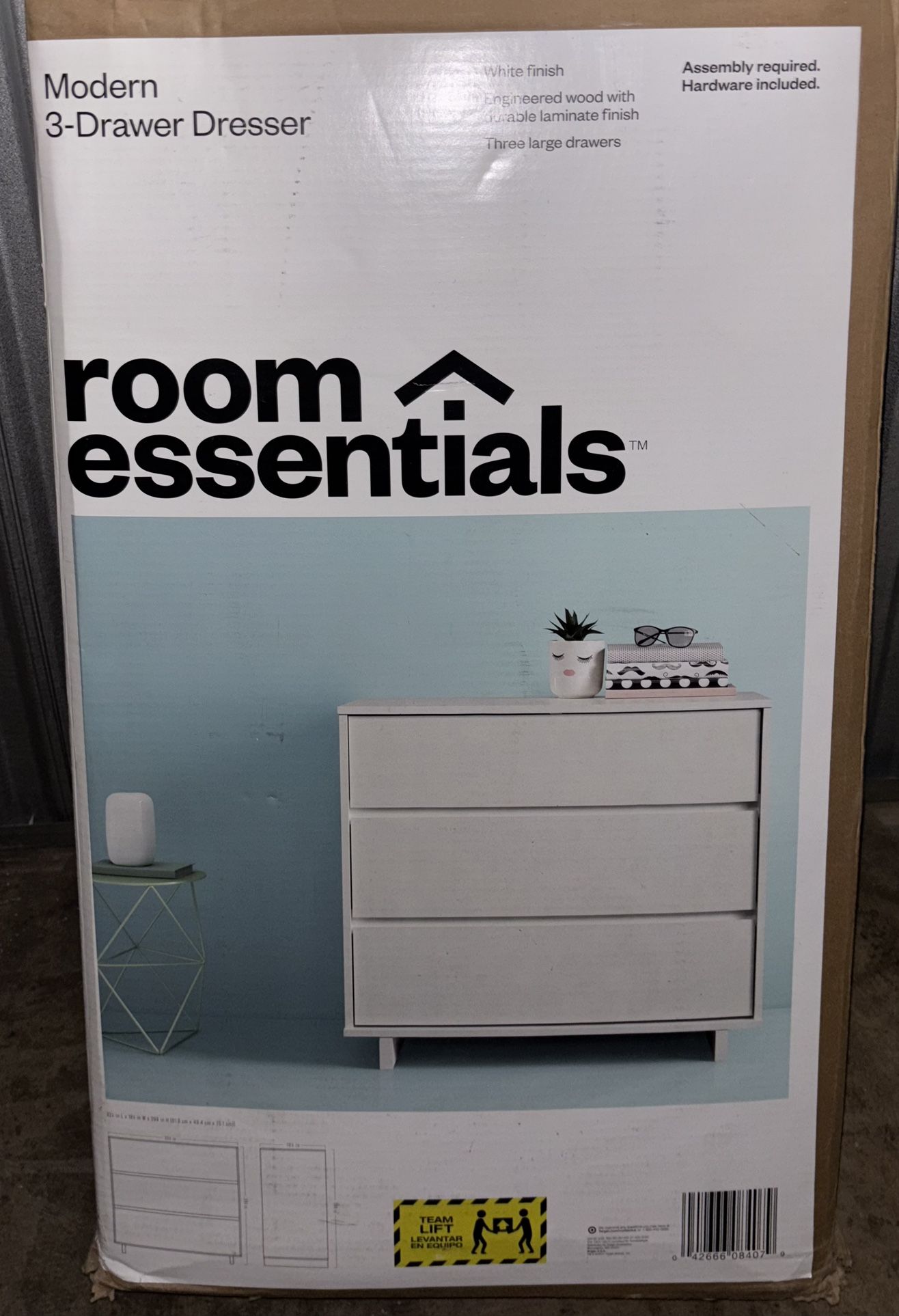 Modern 3 Drawer Dresser - Room Essentialsâ„¢