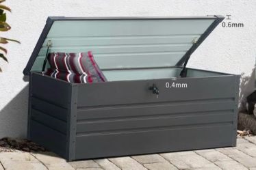 New in Box Metal Deck Box 260 Gallon Extra Large Outdoor Stroage Box