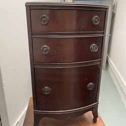 Antique Sewing Accessory Cabinet 