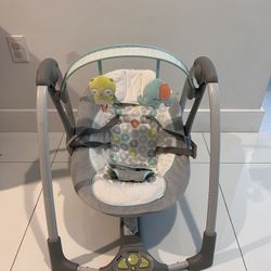 Ingenuity Swing 'n Go 5-Speed Baby Swing -  Foldable, Portable