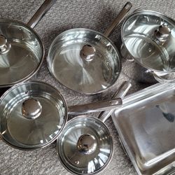 New Stainless Steel Cookware Set 
