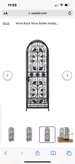 Iron Wine Rack/ Collapsible 