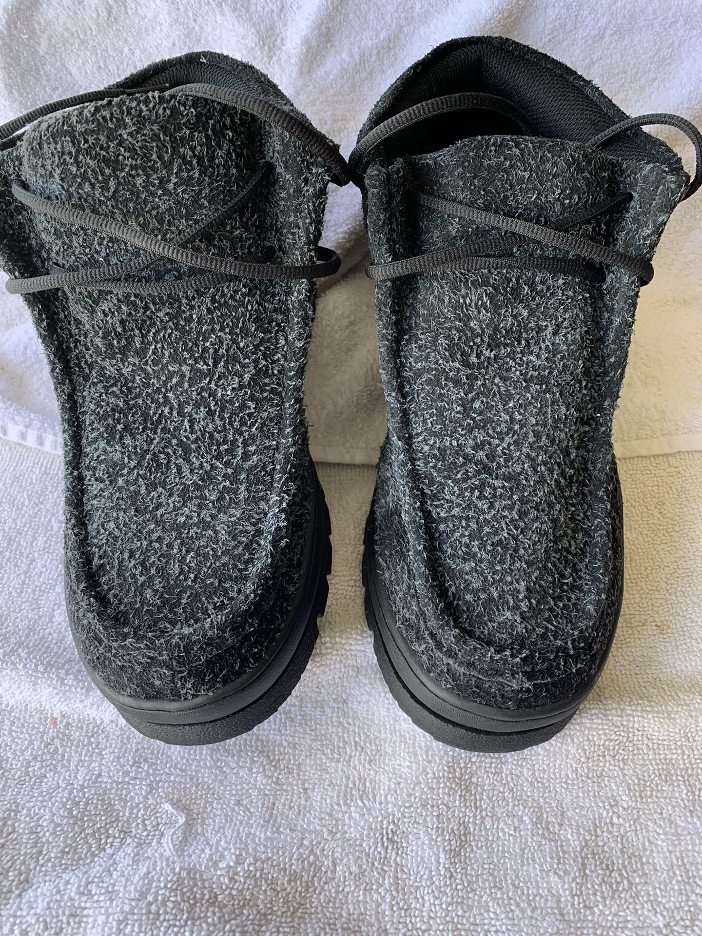 Wallabee Boot Stacy Adams Dublin II Moc Toe Black Multi (Size 10.5)