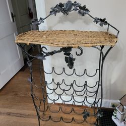 Table Top Wine Table, hand Forged Wrought Iron