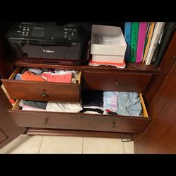 Armoire Very Solid And Heavy.. Cherry Wood From Canada! 