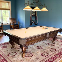 8.5’ Olhausen pool table for sale